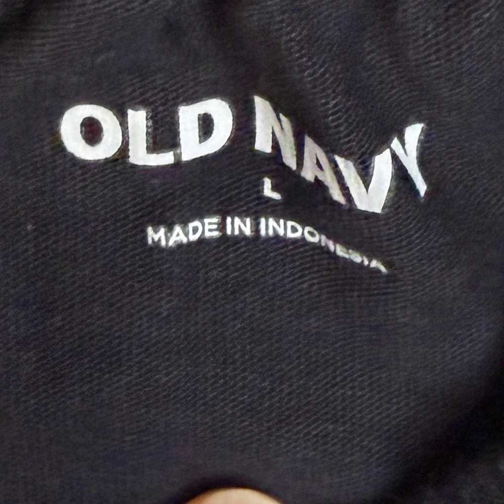 Old Navy Black Off-the-Shoulder Peasant Blouse